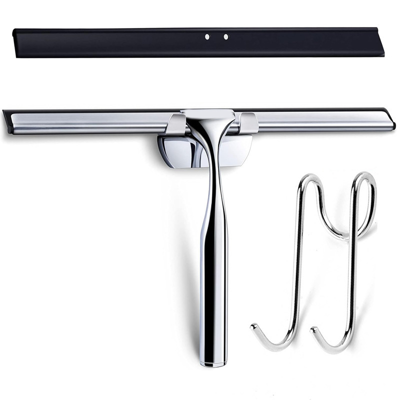 Glass Wiper Kitchen Bathroom Shower Glass Scraper Glass Cleaner Glass Scraper Stainless Steel Wiper