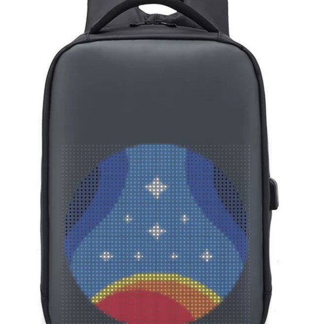 LED backpack LED schoolbag display screen backpack advertisement…