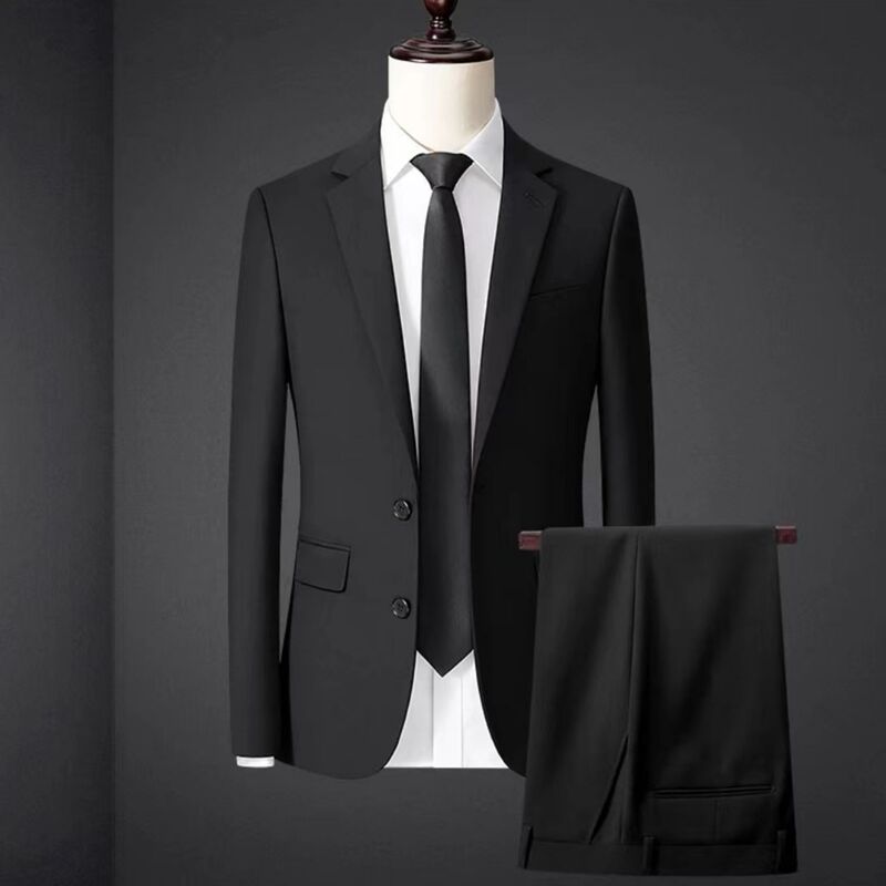 Slim fit business professional suit suit black men's suit suit dress commuter wedding coat in stock wholesale