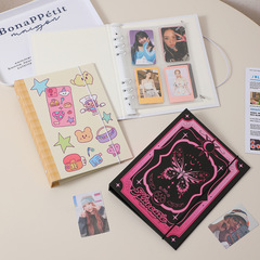 Hisocute學生A5四宮格三寸相冊少女愛豆小卡卡冊六孔追星收納冊