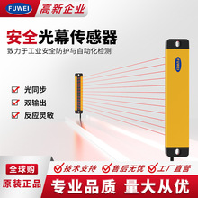 FUWEI红外传感器光幕FGM-CB系列薄光栅冲床保护手光电安全高精度