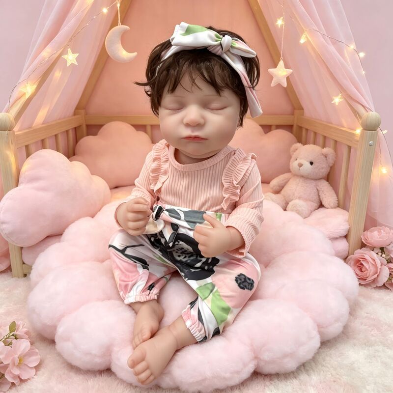 50cm New Cross-Border Simulation Baby Doll 010, Handmade with Exquisite Painting, 3D Skin, Full Silicone Body 50cm New Cross-Border Simulation Baby Doll 010, Handmade with Exquisite Painting, 3D Skin, Full Silicone Body
