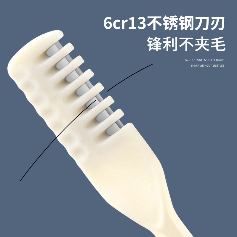 廠家不鏽鋼鼻毛剪刀鼻毛修剪器手動圓頭鼻毛刀剃鼻毛神器男女