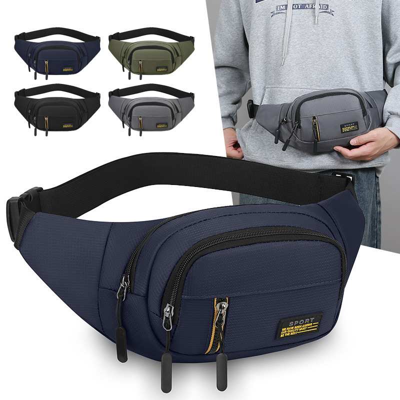 Mobile phone waist bag for men, multifunctional large-capacity belt bag for work on construction sites, waterproof and wear-resistant work wallet for women