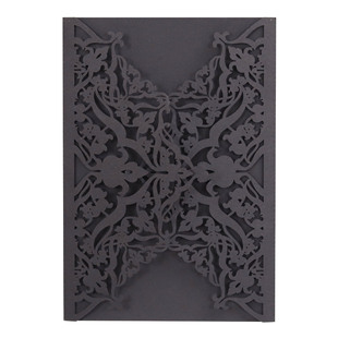 Cross-border Wedding Carved Hollow Invitation Card Cover Party Blessing Hollow Greeting Card Shell Engagement Invitation Cover