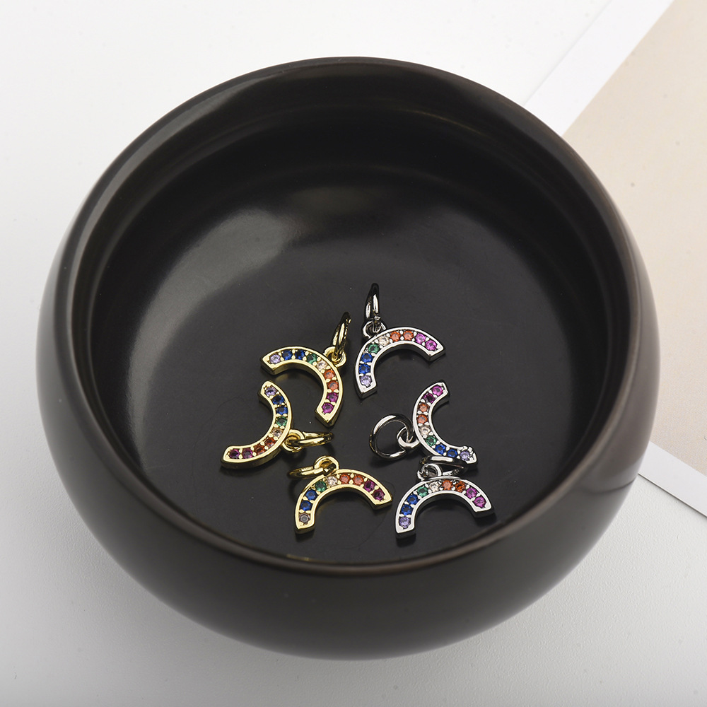 Pendant Necklace Classification Copper Inlay Color Block Rhinestones Pendant Necklace