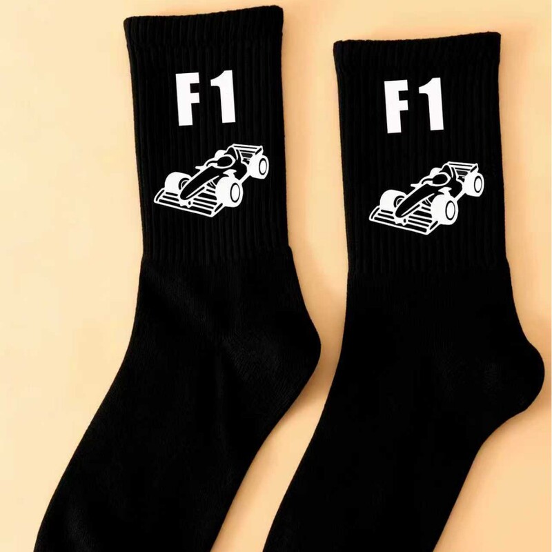 European and American Fashion Trendy Brand Socks, Men's Mid-Calf Socks, Street Style Long Socks, Women's Trendy Creative Personality Fashion Versatile Couple Socks