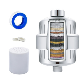 Cross-Border E-Commerce Pre-Shower Shower Filter Large Flow Residual Chlorine Removal 15-Level Skin Beauty Shower Water Purifier