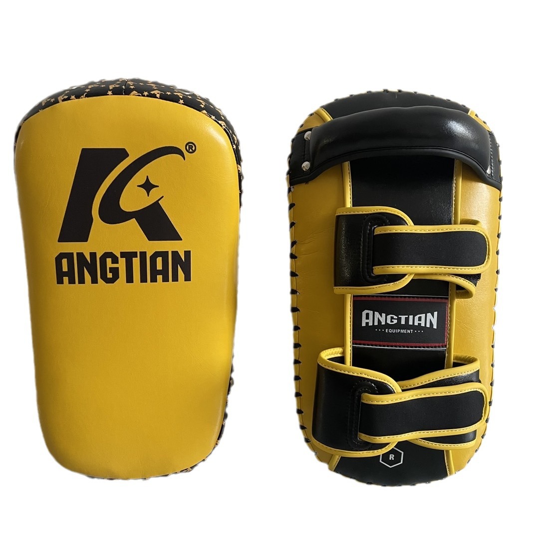 Angtian Muay Tailandés pie objetivo taekwondo Sanda engrosado pie Objetivo lucha entrenamiento curvado objetivo boxeo objetivo mano boxeo equipo de protección