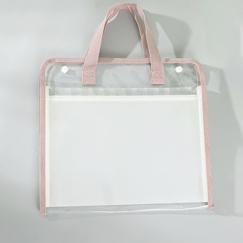 A4 carpeta de bolsa de papel de prueba transparente 13 capa de gran capacidad paquete de órgano impermeable de PVC bolsa de almacenamiento de datos de papel de prueba de estudiantes