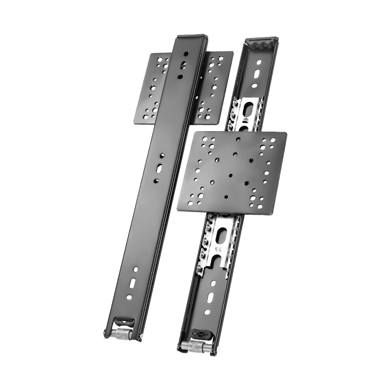 Riel deslizante hacia arriba y hacia abajo TV en forma de siete tipos, puerta de armario giratoria plegable invisible, puerta lateral del armario, riel deslizante, riel deslizante