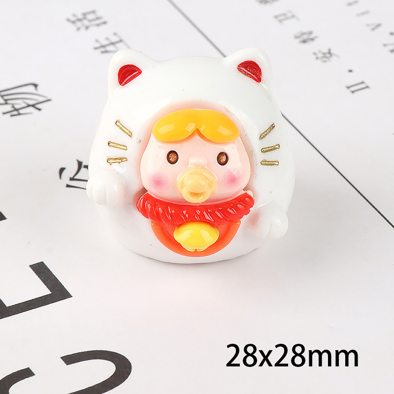 Cartoon three dimensional cute table decorations, accessory, new collection, for luck