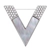 Protective underware, brooch, dress lapel pin, pin, accessory, V-neckline, simple and elegant design