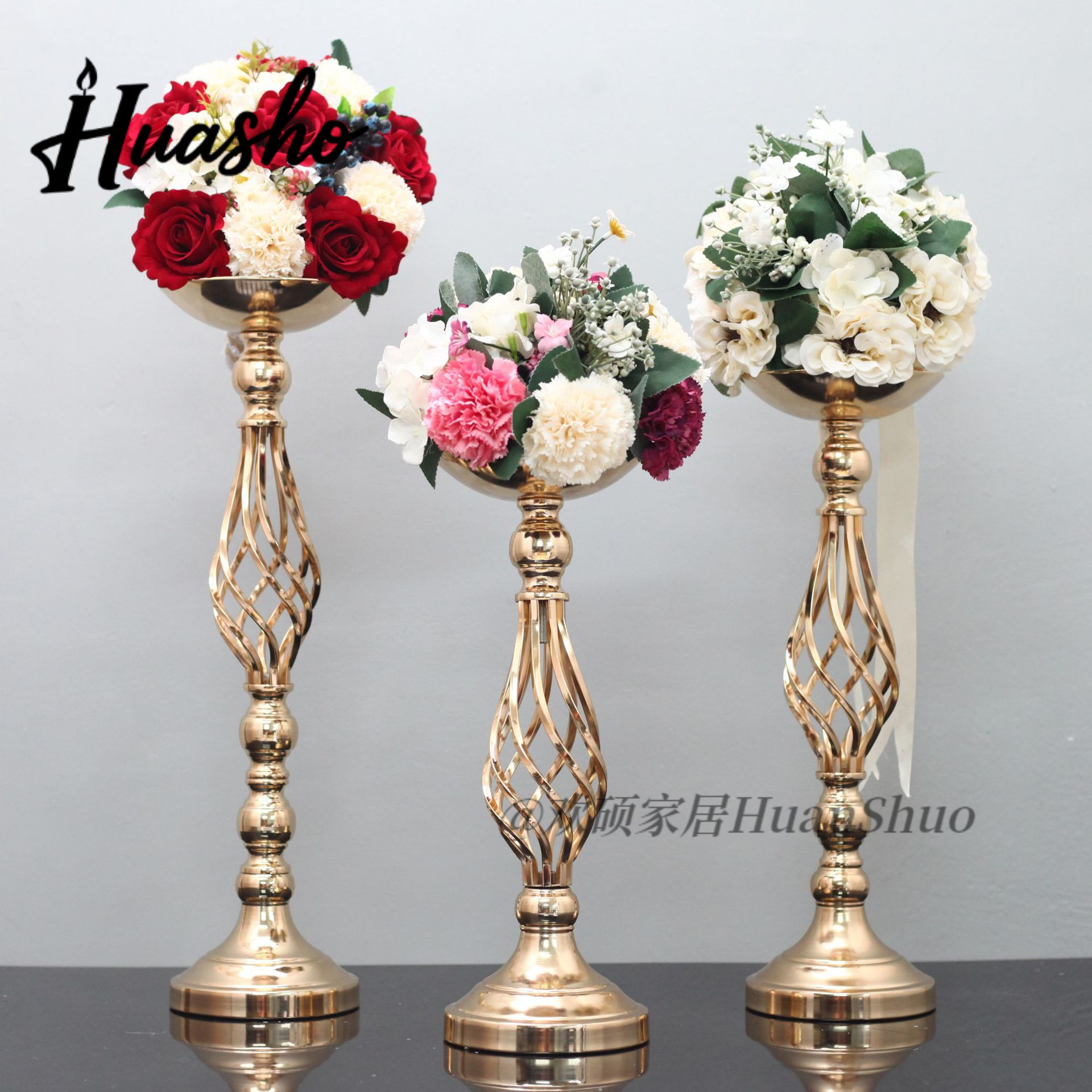 Wedding props running tatto roads to quote twist candlesticks
