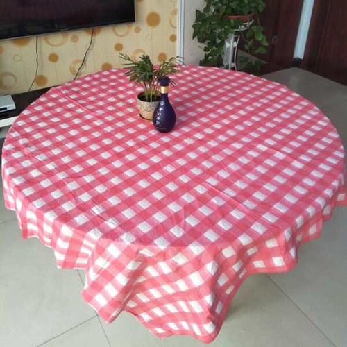 Desktop table spread household shape material disposable table cloth film hotel round table plastic red and white rectangular color