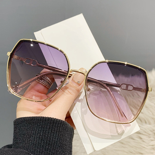 Internet celebrity street photography polarized sunglasses women's fashion trend starlight flash sunshade glasses outdoor travel sunglasses 8193