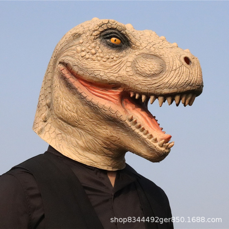 Godzilla King Kong máscara de látex tocado Halloween animal dinosaurio gorila Tyrannosaurus vestir Accesorios