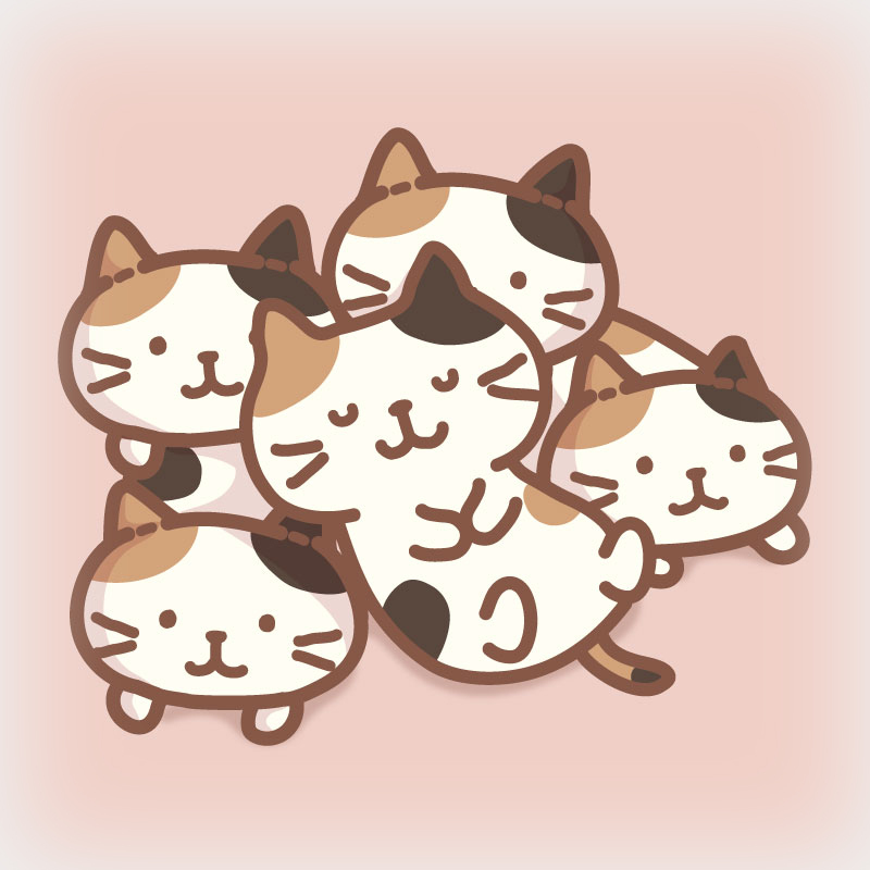 日本HAPiNS三花猫布娃娃生日女生小猫咪玩偶送女友玩偶可爱礼物|undefined