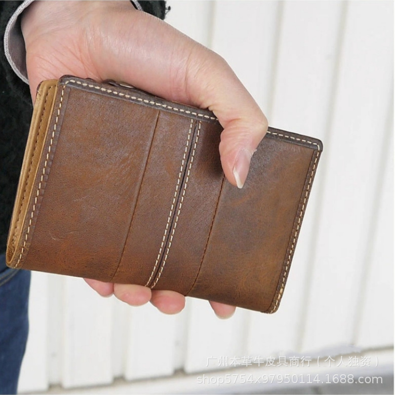 Cross-Border Genuine Leather Men's Long Wallet 80% off Retro Fashion Large Capacity Multifunctional Multi-Card Slot Japanese-Style Wallet