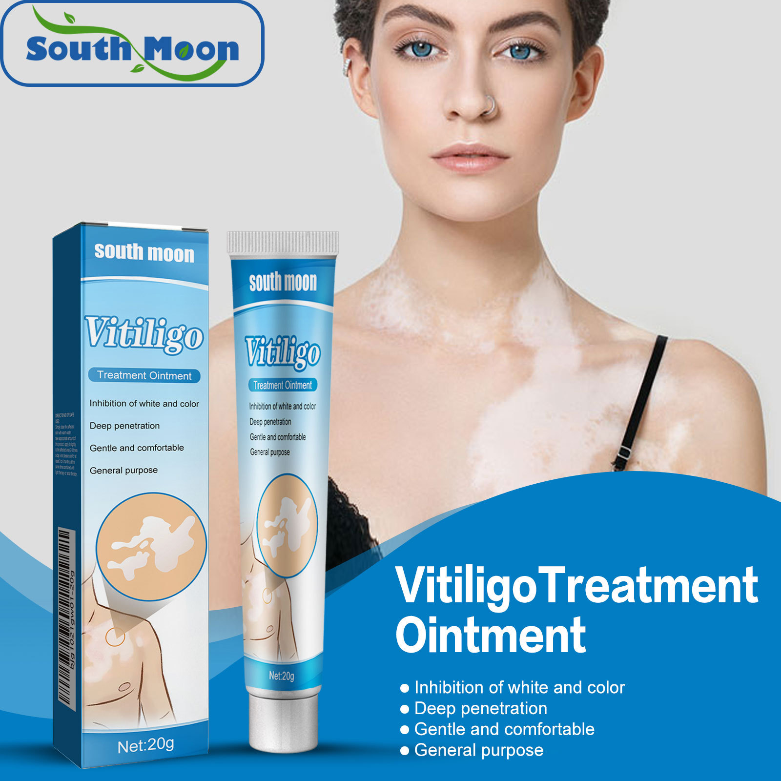 South Moon Skin Care Cream Moisturizing and Nourishing Cream for External Use on the Body Skin