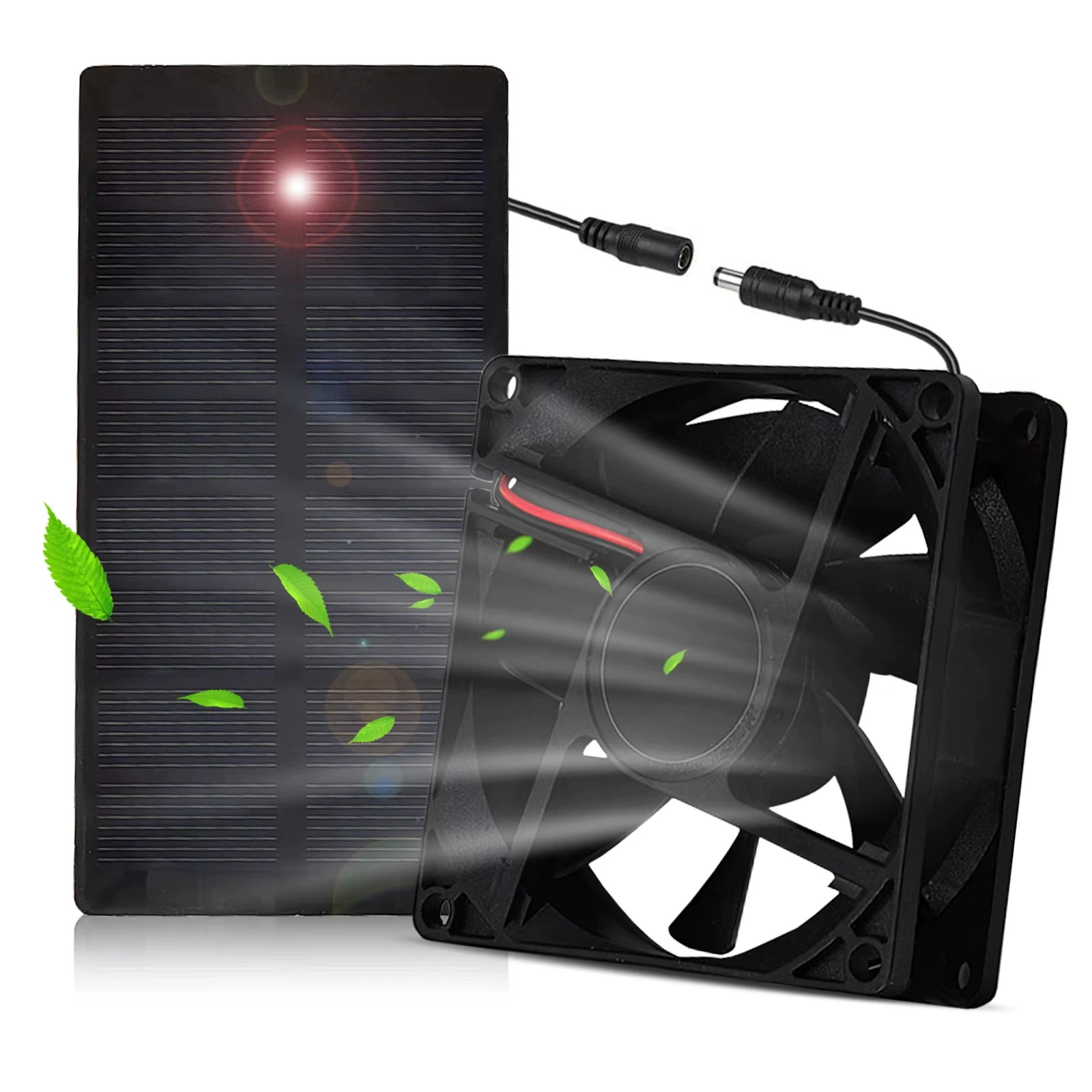 Трансграничная поставка небольших солнечных вытяжных вентиляторов, мини-вентиляторов охлаждения, солнечных вентиляторов