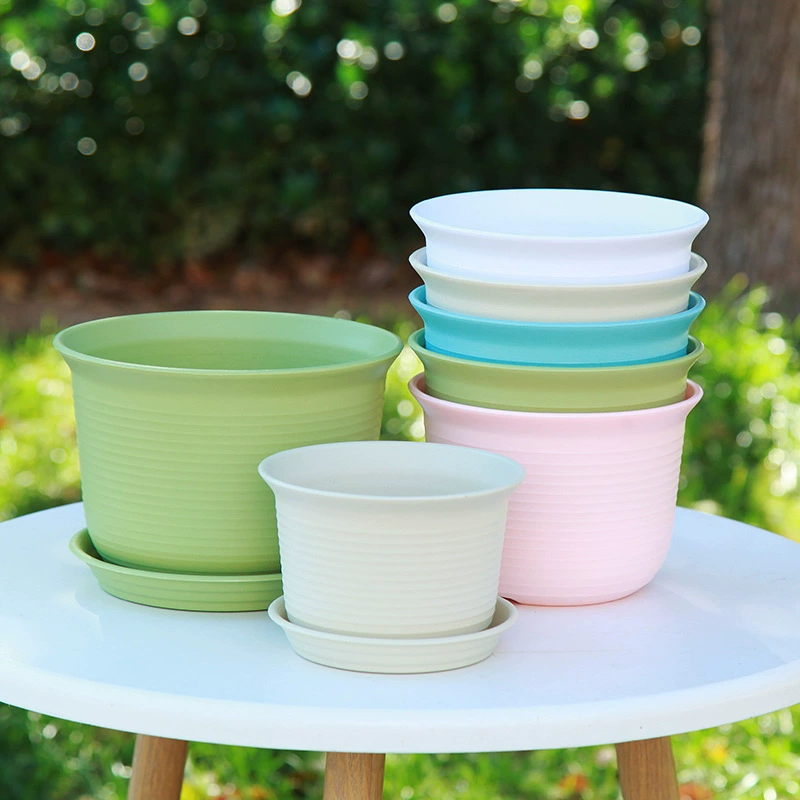 Толстые цветы минималистский столешница балкон патио большой цветочный горшок без запаха стойкая к воздействию солнца смола цветная розовая роза горшок