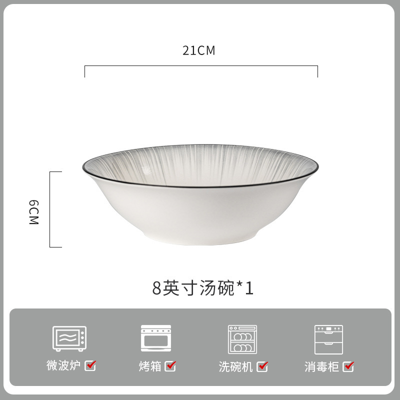 Conjunto de platos esmaltados coloridos cubiertos de cerámica Jingdezhen ligeros cubiertos de cerámica gris de lujo cubiertos de cerámica domésticos cubiertos de platos cubiertos palillos