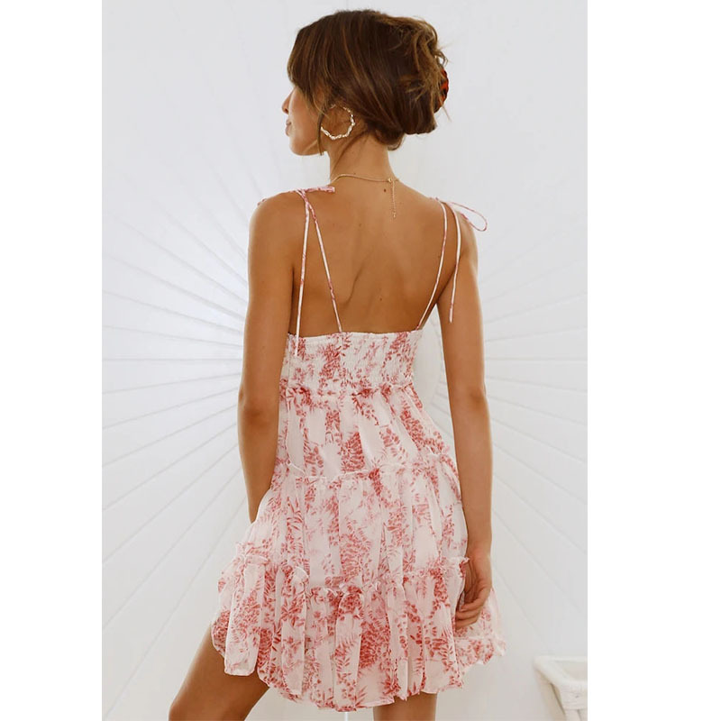 210g Weight Above Knee Dress Length Type Sleeveless Sleeve Length Strap Dress Dresses Type Polyester Fabric Type Mid Waist Waist Line Holiday, Beach Occasion Strap Neckline Regular Fit Fit Type Printing Pattern Summer Season Women's Gender Printing Design Vacation Style Wholesale Women's Vacation Printing Printing Holiday Beach Strap Sleeveless Strap Dress 33