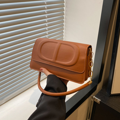 Stylish Solid Color Pressed Shell Bag 2025 Fashion Single Shoulder Bag Simple Commute Crossbody Bag Trendy Women's Bag Elegant