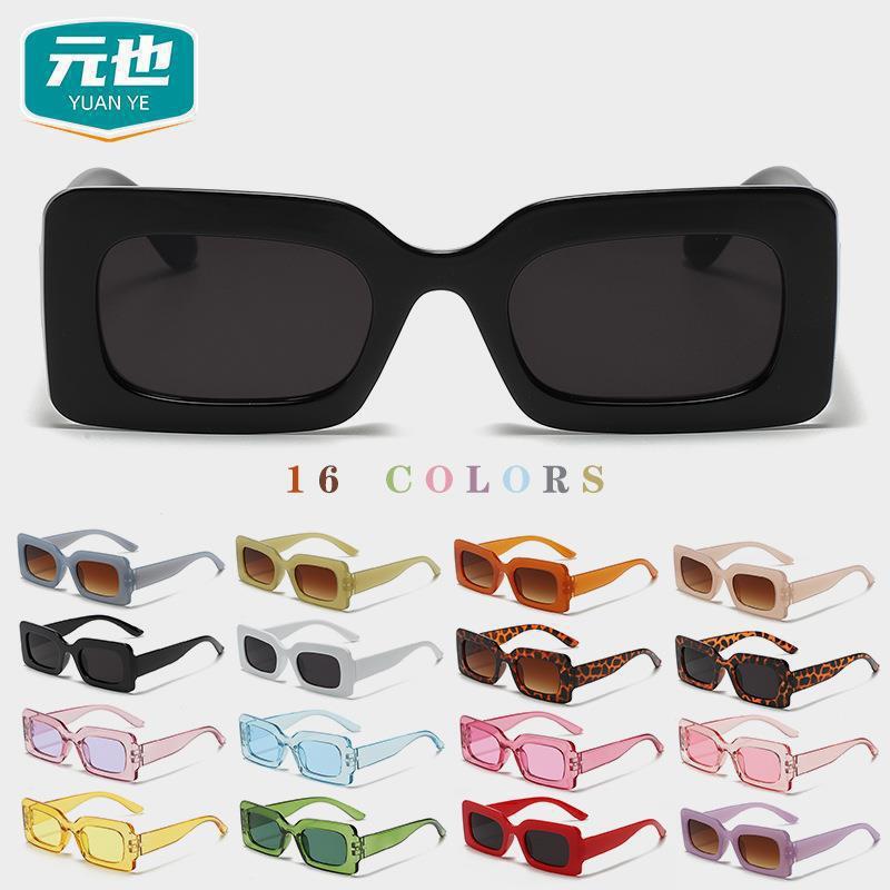 European and American candy color sunglasses women's 2022 new frame sunglasses men's ins fashion trend vintage glasses wholesale