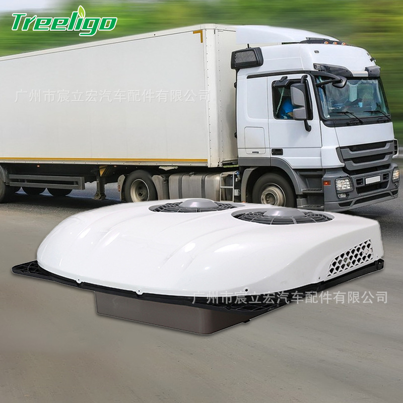 Fuente fabricante nuevo aire acondicionado de coche de doble ventilador de alta gama 12V24V de alta capacidad de enfriamiento camión de autocaravana aire acondicionado de estacionamiento