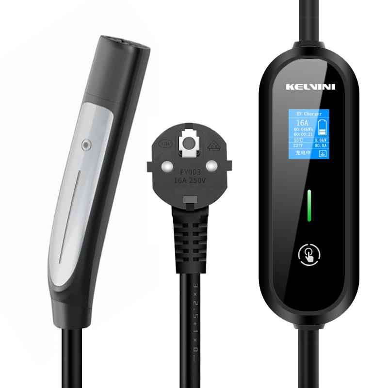 克尔韦尼特斯拉专用新能源电动汽车交流充电枪器3.5kw/7kw充电桩