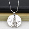 Metal fashionable necklace suitable for men and women, accessory, pendant, suitable for import