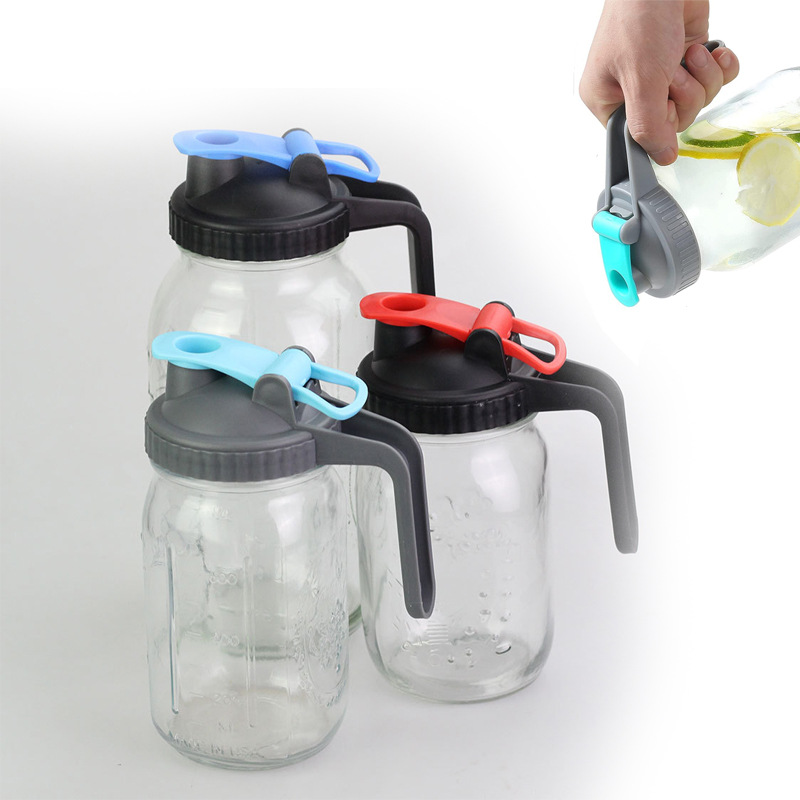 新品 Mason cap梅森罐盖带倾倒口带手柄不带提手 适用70mm梅森杯