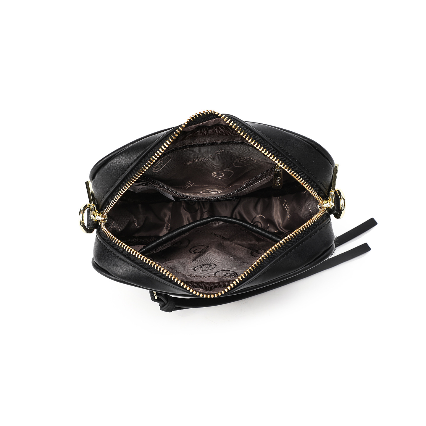 Otoño y invierno peluche lindo mini bolso inclinado a través de la cremallera del corazón de melocotón contra el color contra el color de la pequeña bolsa de amor pelo de conejo 2535 - 1 #