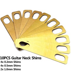 10-piece electric guitar reinforced plate, connecting plate, square neck connecting steel plate, neck height pad