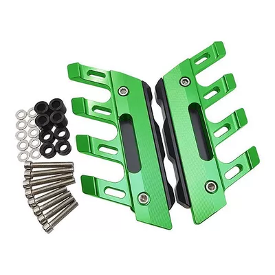 wheel fender anti-fall shock-absorbing protective: Electric vehicle fender - 145mm10mm130mm-green-color-one-set-comes-with-mounting-screws