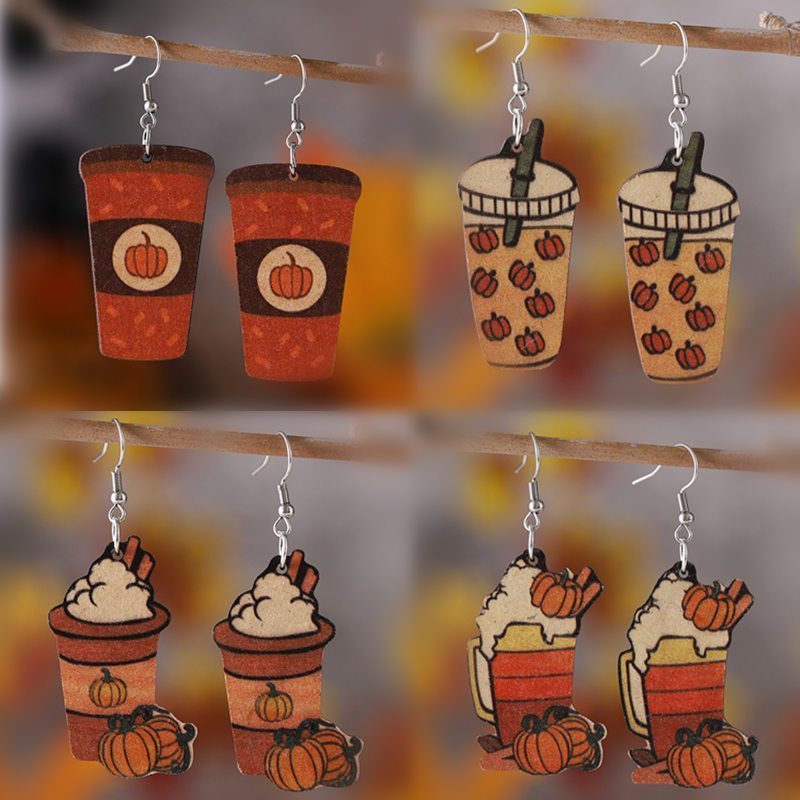 cream coffee pendant