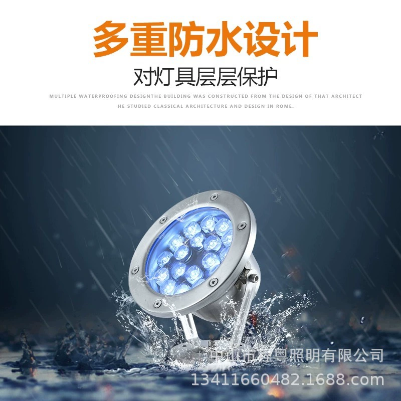 LED уличные водонепроницаемые светильники под давлением нержавеющая сталь подводные светильники для бассейна, фонтаны, прудовые ландшафтные светильники