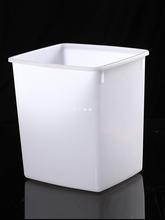 批发塑料食品桶糖水桶奶茶冰桶商用冷饮牛奶桶冰柜冷冻白色方形桶