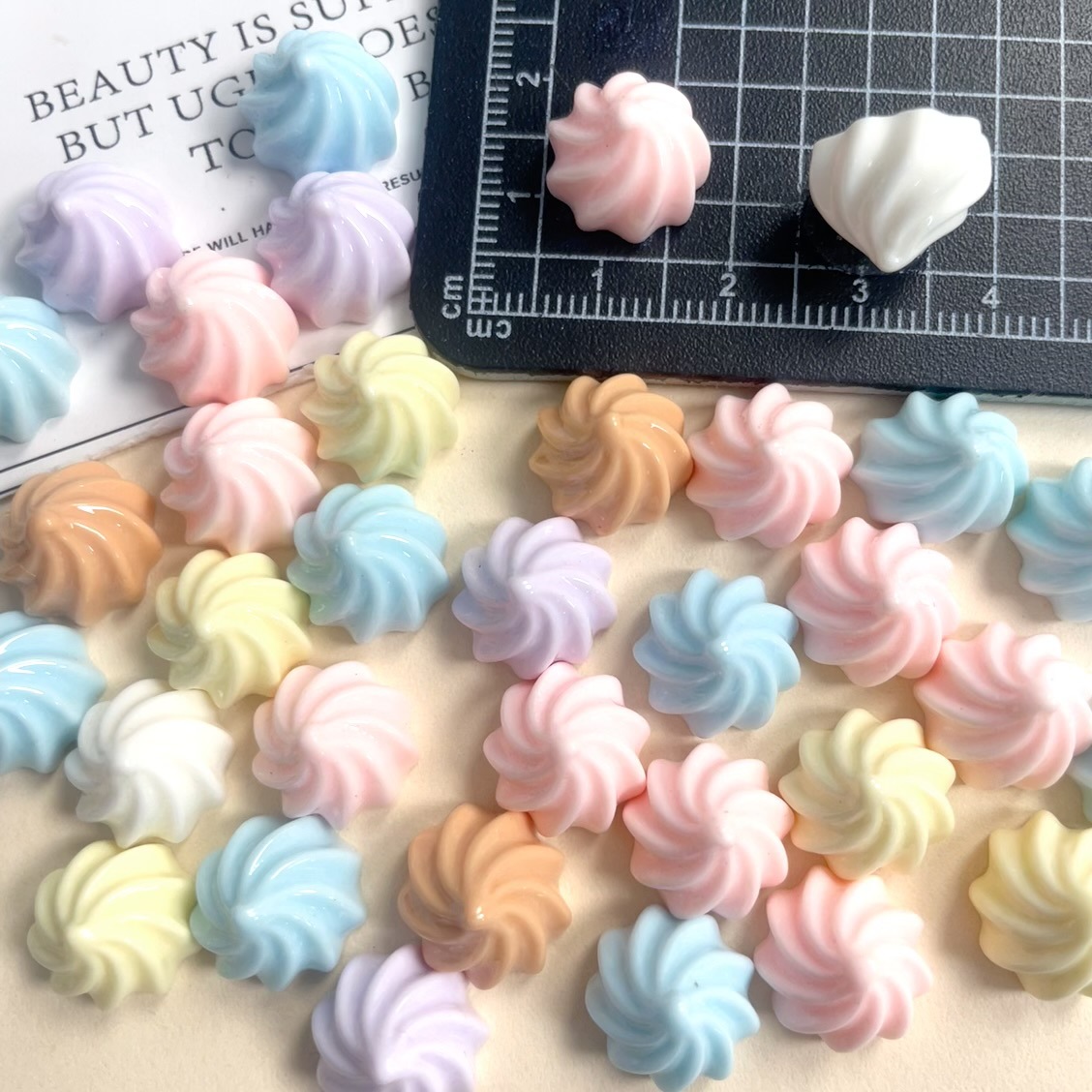 迷你奶油小奶豆奶油粒 diy奶油手机壳树脂配件手工发夹头绳饰品材