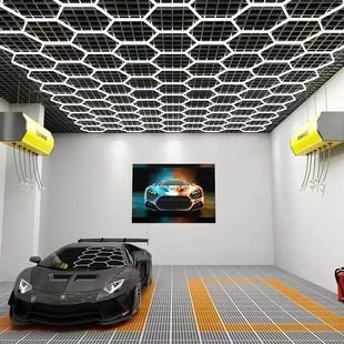 Car wash lamp honeycomb lamp cross-border strip lamp 220V4S shop car beauty LED splicing dust-free waterproof station lamp