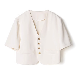 Short-Sleeved Small Fragrant Suit Jacket for Women, Summer Thin Style, Street Style, Short Casual Suit Top for Small People
