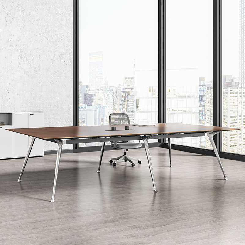 Conference Table Training Long Table Negotiation Table Italian Office Furniture Simple Modern Large Conference Room Table and Chair Combination