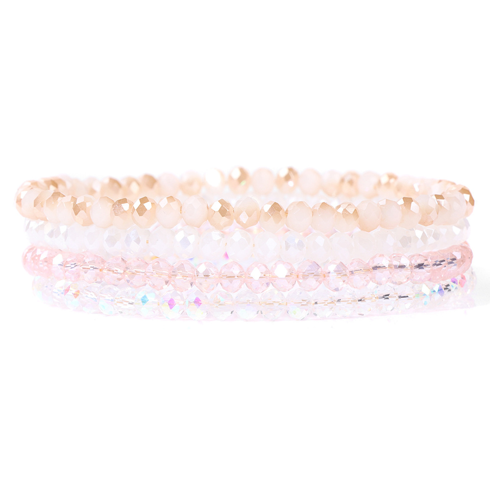 23g Weight Bracelets Classification 304 Stainless Steel, Natural Stone Chain Material Simple Style Multicolor Artificial Crystal Wholesale Bracelets