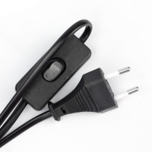 白色1.8米歐規圓插電源線303開關電源熱水壺台燈燈具電源線打印機