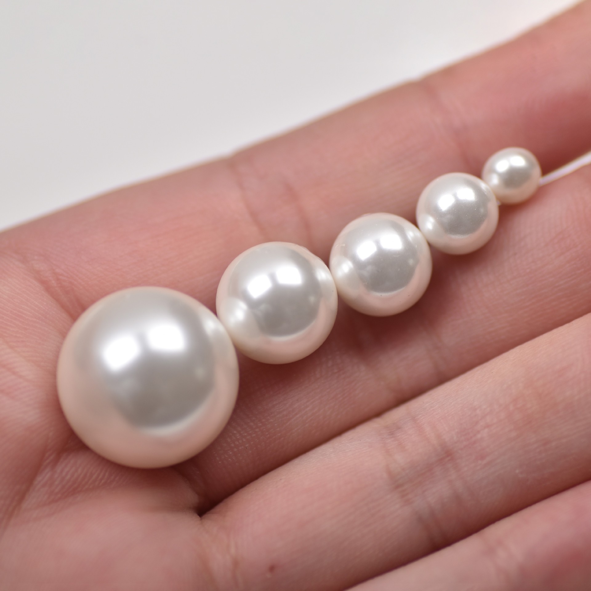 まねる南洋貝珠カラー半穴貝殻真珠diyアクセサリーペンダントアクセサリー施家真珠散珠卸売り