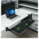 Punch-free desk computer steel mute smooth bottom support keyboard bracket guide rail track slide support rack