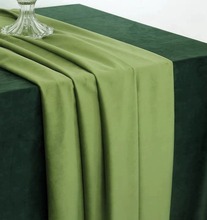 牛油果绿抹茶绿甜品台桌布背景装饰拍摄道具布轻奢丝绒轻奢感批发