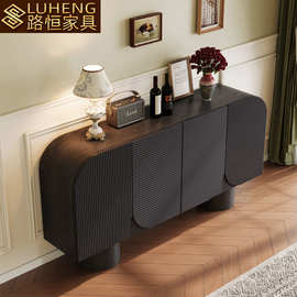 中古风诧寂风餐边柜卧室柜 现代简约玄关柜 酒店民宿设计感储物柜